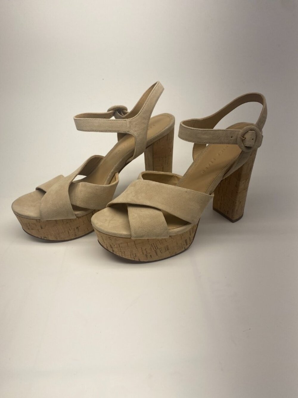 Veronica Beard Womens Leeland Suede City High Heel Sandals Sz 9.5